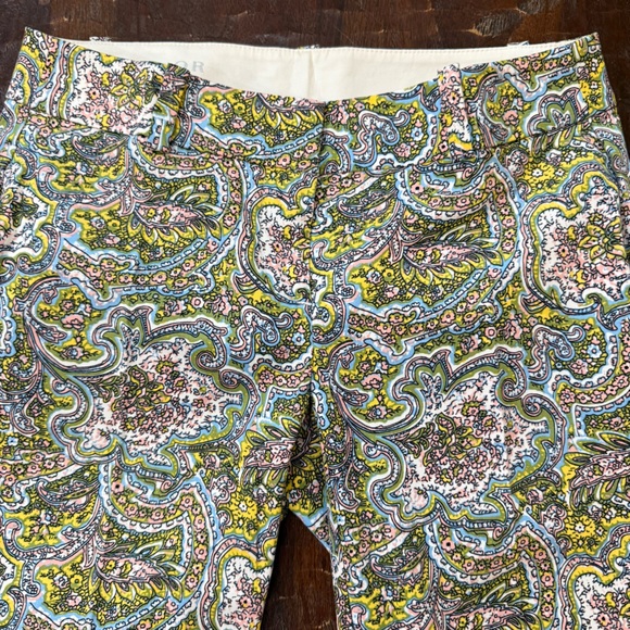 Ann Taylor Carnegie Crop Capris in Multicolor Paisley Pattern - Picture 5 of 13